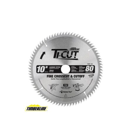 10081-30 - Disco corte fino melamina/triplay - 10" x 80dts x 30mm