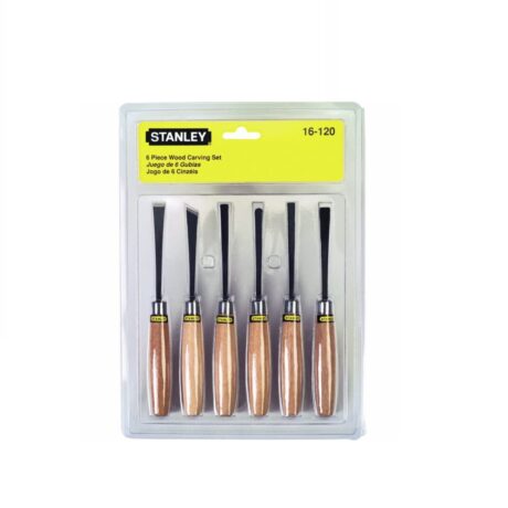 16-120 - JUEGO 6 DE GUBIAS, PARA TALLADO DE MADERA