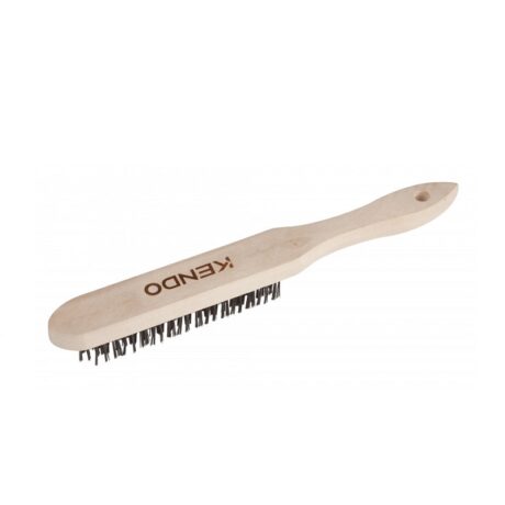 31502 - Cepillo de alambre mango de madera 4 filas