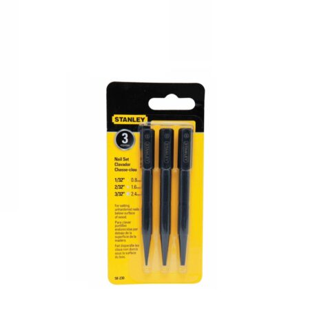 58-230 - EMBUTIDORES DE CLAVOS, 3 PIEZAS, 1/32, 2/32 y 3/32 PULGADAS