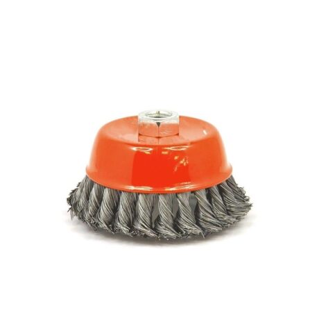 662171 - Carda copa alambre trenzado 5 " 5/8 kseibi