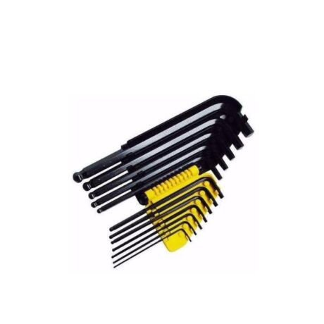 69-257 - JUEGO DE 12 LLAVES HEXAGONALES/ALLEN LARGAS