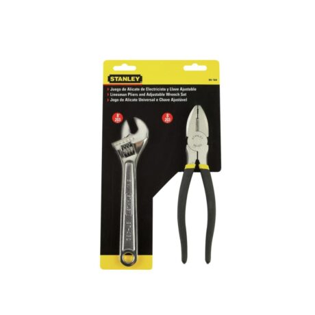 90-164LA - JUEGO DE ALICATE DE ELECTRICISTA Y LLAVE AJUSTABLE