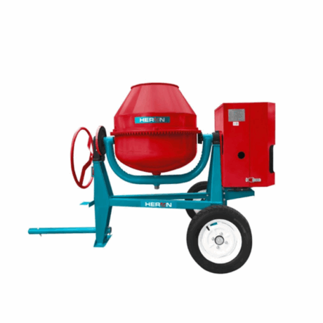 X8898400 - MEZCLADOR DE CONCRETO 400L MOTOR HERON 9HP 2 SACOS 3 ASPAS