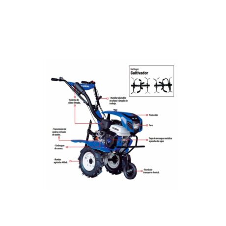 Motoazada Profesional Hyundai 7 HP 3 Velocidades C/Faro – RAM750PLUS
