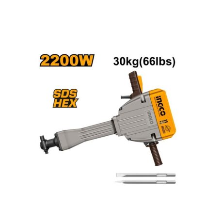 UPDB22001 - DEMOLEDOR INGCO 2200W 75J 30KG C 2 PUNTAS