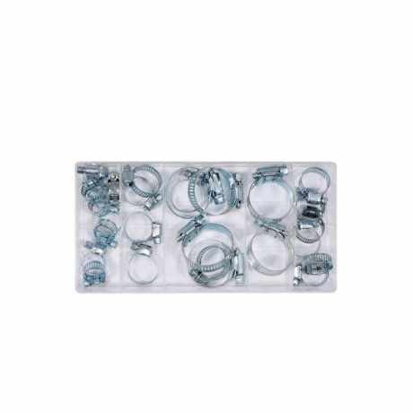 YT-06782 - Abrazadera metálica, caja de 26 pcs.