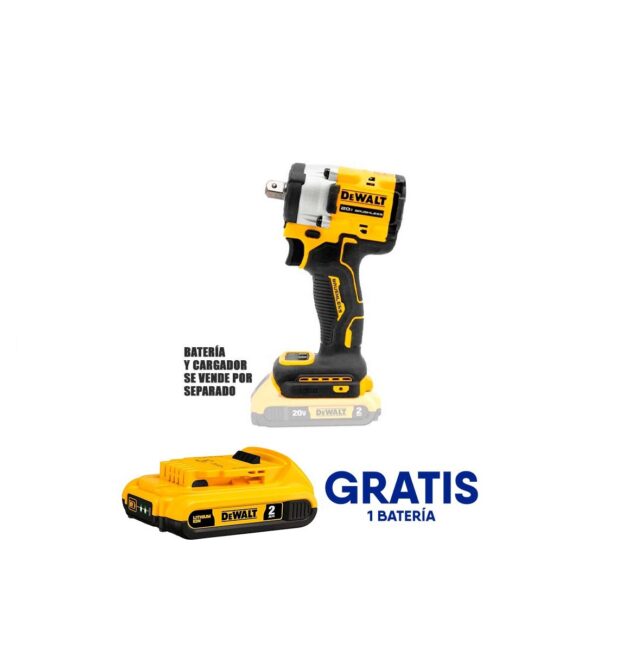 DCF922B-OF1 - LLAVE DE IMPACTO INALAMBRICA ATOMIC 1/2 PLG