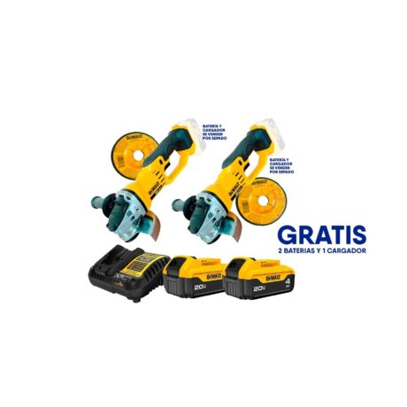 DCG412B-OF2 - COMBO DE 2 PULIDORAS INALAMBRICAS 4-1/2 PULG