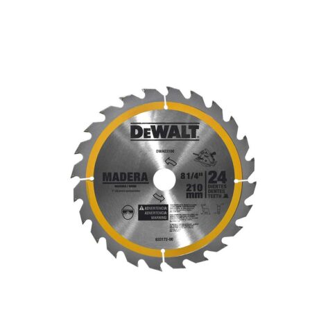 DWA03100 - DISCO DE SIERRA, 8-1/4 PULG, EJE 1 PULG Y ADAPTADOR DE 5/8 PULG
