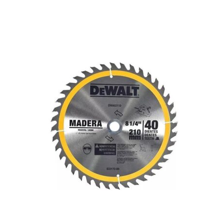 DWA03110 - DISCO DE SIERRA, 8-1/4 PULG, EJE 1 PULG ADAPTADOR DE 5/8 PULG