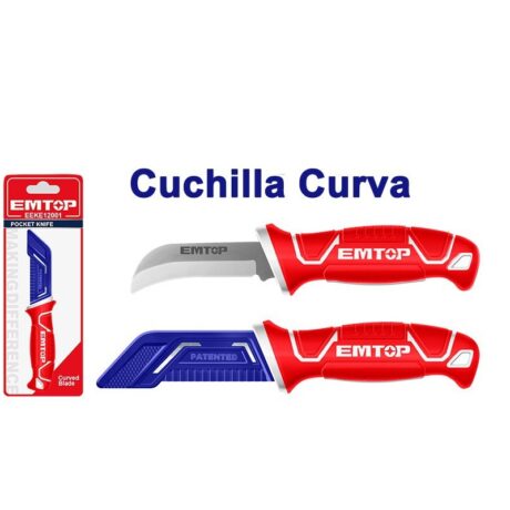 EEKE12001 - CUCHILLO DE BOLSILLO, HOJA CURVA, 8 PULG