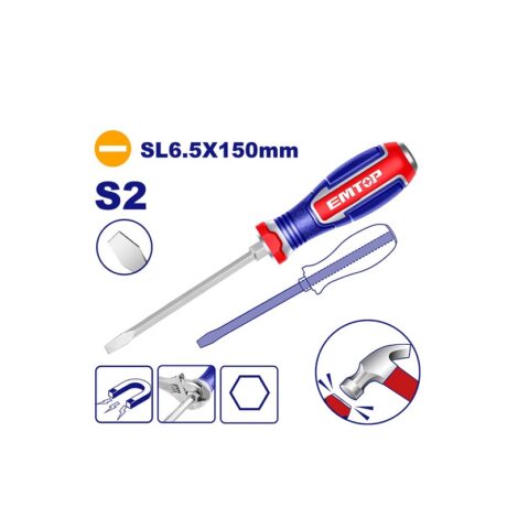 EGTSL61501 - DESARMADOR DE GOLPE, PUNTA PLANA 1/4 MAGNETICA
