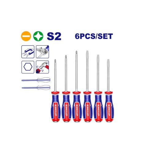 EGTST0601 - JUEGO 6 DESARMADORES DE GOLPE