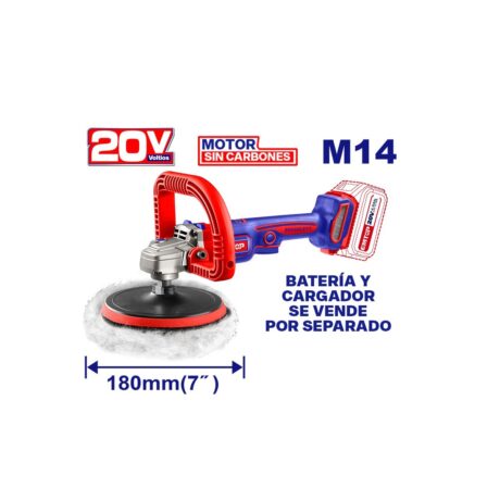 ELAP2018 - PULIDORA/LUSTRADORA INALAMBRICA 7 PULG