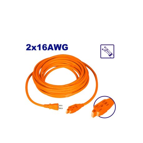 EMEJ2613 - EXTENSION ELECTRICA NARANJA, DE 4 METROS