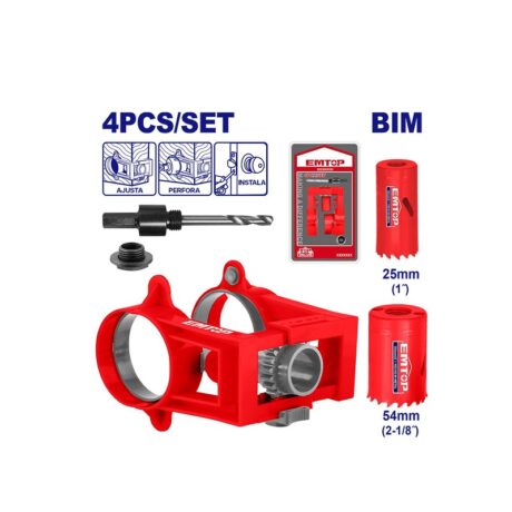 EMKJ2404 - SET DE INSTALACION DE CHAPAS, METAL Y MADERA