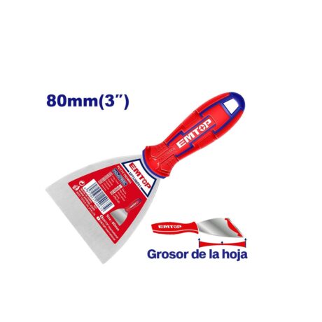 EPTL08001 - ESPATULA ACERO INOXIDABLE DE 3 PULGADAS PARA MASILLA