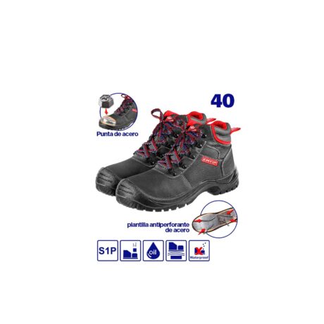 ESBS42SP40 - BOTAS DE SEGURIDAD PUNTA DE ACERO. TALLA 40