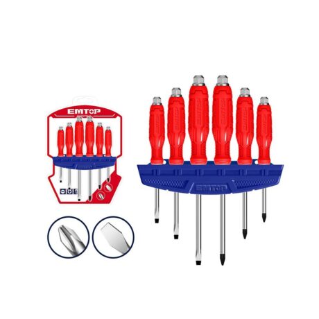ESSTGT0601 - JUEGO DE 6 DESTORNILLADORES DE GOLPE