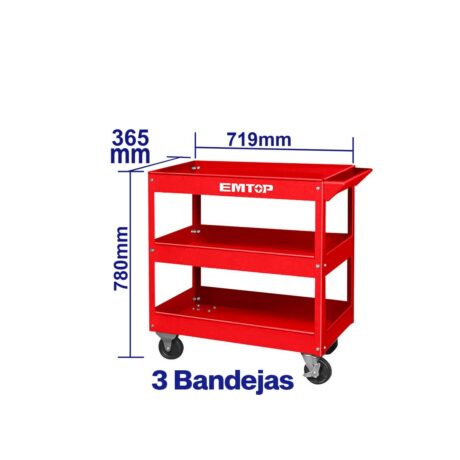 ETCS0301 - CARRO DE SERVICIO PARA HERRAMIENTAS DE MECANICA