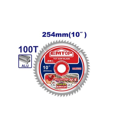 ETCT22541001 - DISCO DE SIERRA, 10 PULG, EJE 30 MM ADAPTADOR DE 1 Y DE 5/8 PULG