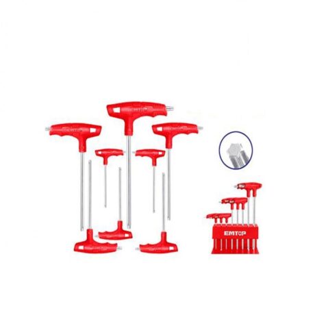 ETHW6063 - JUEGO DE 8 LLAVES TORX CON MANGO, MEDIDA DE T10-T50