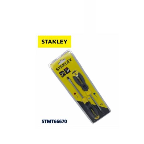 STMT66670-840 - JUEGO DE 2 DESTORNILLADORES CUSHION-GRIP, 1 PLANO ANCHO 1/4