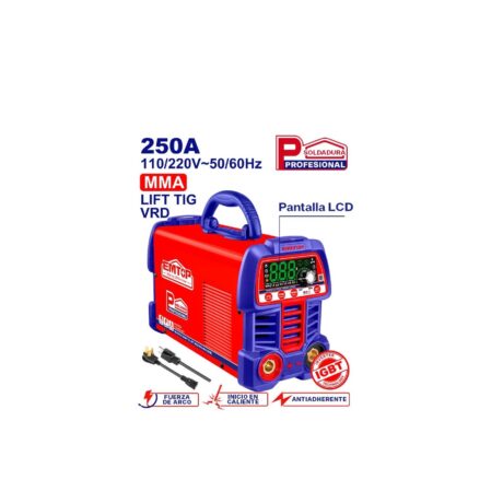 ULWDEM2561 - SOLDADORA INVERTER MMA/TIG LIFT, 250 AMPERIOS
