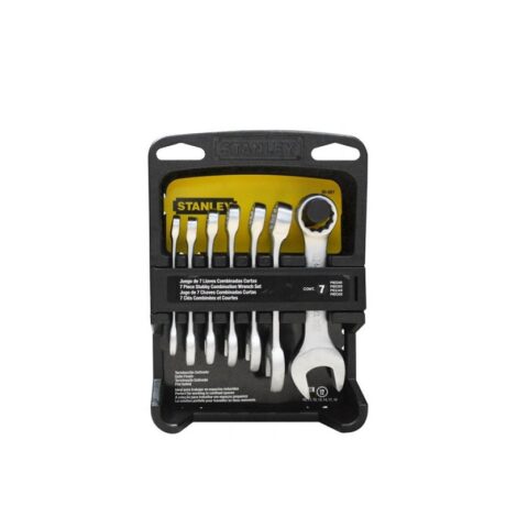 90-651 - JUEGO 7 LLAVES COMBINADAS CORTAS MILMETRICAS