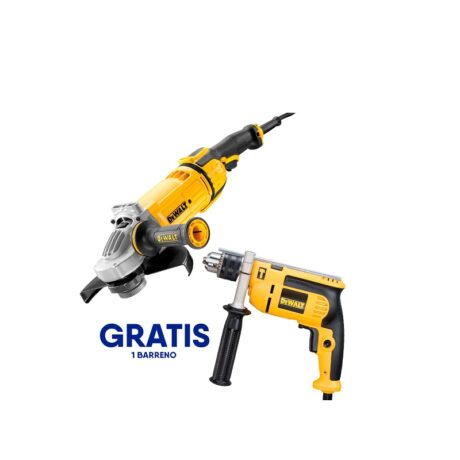 DWE4579-024 - COMBO DE ESMERILADORA DE 9 PULG. Y TALADRO PERCUTOR DE 1/2