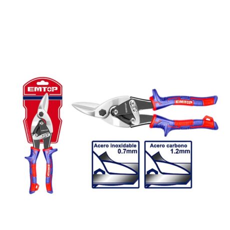 EASP1052 - TIJERA DE AVIACION IZQUIERDA, 10 PULGADAS, MANGO SUAVE