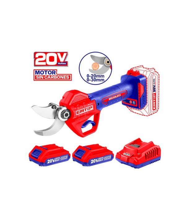 ELSL20305-ULBCPK - TIJERA DE PODAR RAMAS, INALAMBRICA, 20 VOLTIOS