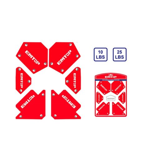 EMWH6002 - KIT DE 6 ESCUADRAS/SOPORTE MAGNETICOS PARA SOLDAR