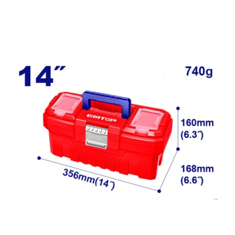 EPBX1402 - CAJA PLASTICA PARA HERRAMIENTAS CON SEGURO METALICO