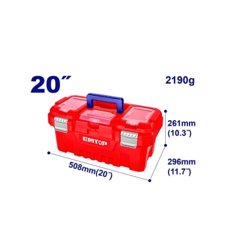 EPBX2002 - CAJA PLASTICA PARA HERRAMIENTAS CON BROCHES METALICOS