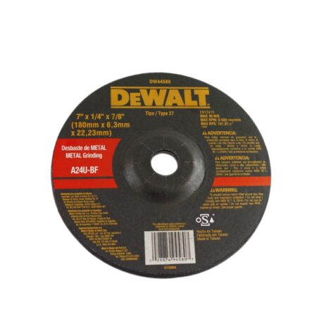 DW44580-PH - DISCO ABRASIVO, CONCAVO, 7 X 1/4 X 7/8