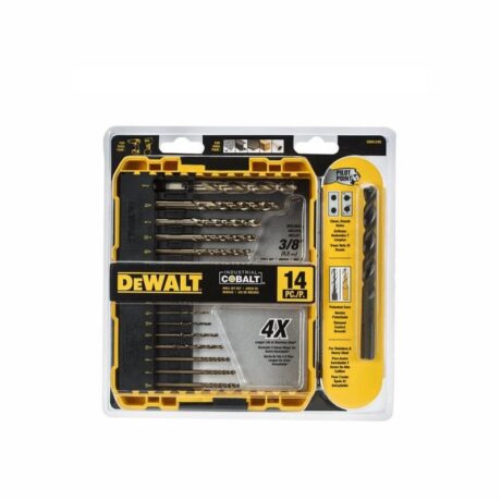 DWA1240 - SET DE 14 BROCAS DE COBALTO, METAL Y MADERA