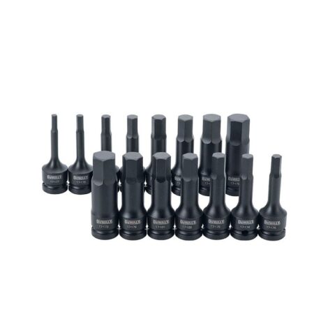 DWMT19233 - JUEGO DE 15 COPAS DE IMPACTO RAIZ 1/2