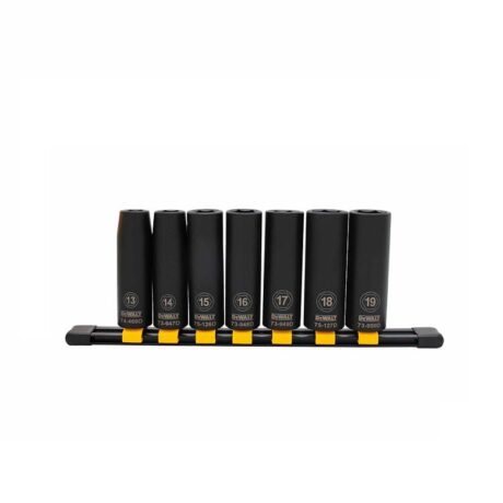 DWMT74449OSP - JUEGO DE 7 COPAS LARGAS DE IMPACTO MILIMETRICAS