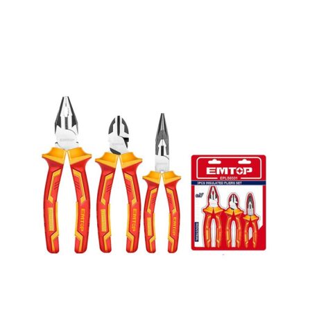 EPLS0331 - JUEGO DE 3 ALICATES AISLADOS, 8 PULG Y 6 PULG