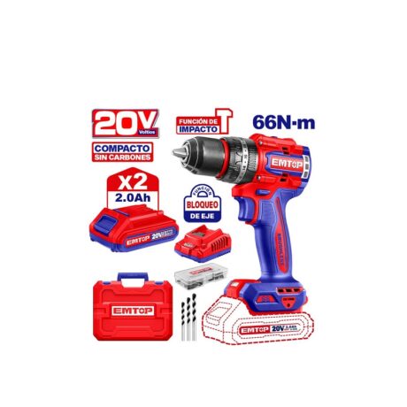 ULCIDL20668 - BARRENO/TALADRO PERCUTOR INALAMBRICO 20 VOLTIOS