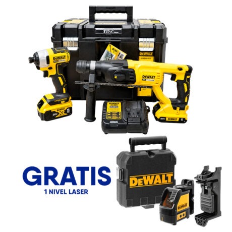 S15 - [DCK260D1P1T-OF] - COMBO ROTOMARTILLO SDS PLUS Y ATORNILLADOR DE IMPACTO 1/4